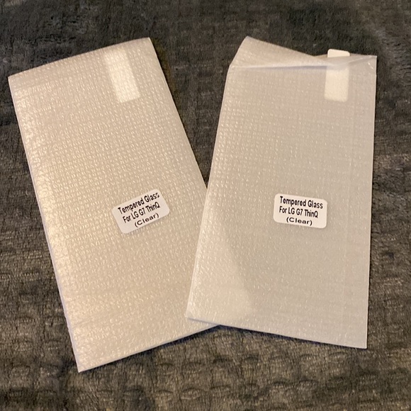 LK brand tempered glass protectors (2 not 3) for LG G7 ThinQ phone. New - Picture 4 of 4